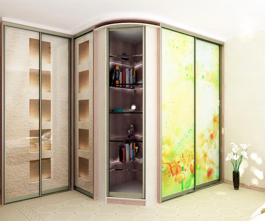 Роникон: Гардеробная ЛДСП Стекло Плёнка с рисунком арт 10048, фото 1