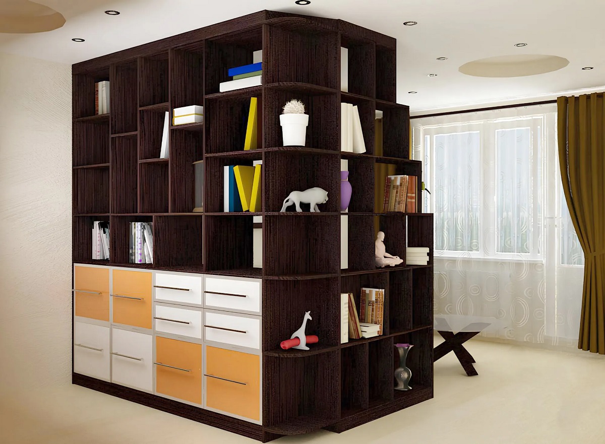 Роникон: Стеллаж ЛДСП Металлик Файнлайн антрацит арт 10012, фото 1