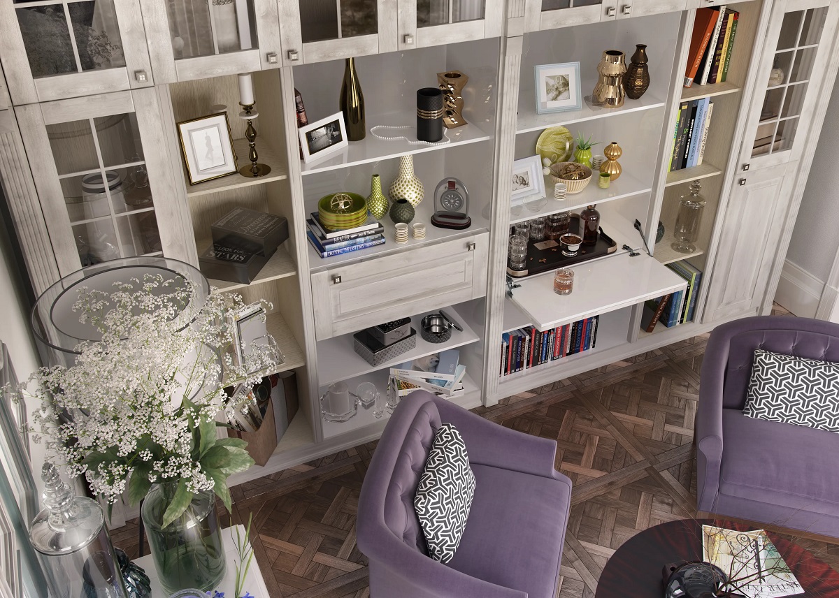 стенка массив дуба женева арт 7741 (Натуральный массив) Вид 2