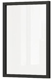 шкаф джелато-1 101/04-02 с полками 115х240х52 арт 6054 , двери Стекло МДФ Вид 6