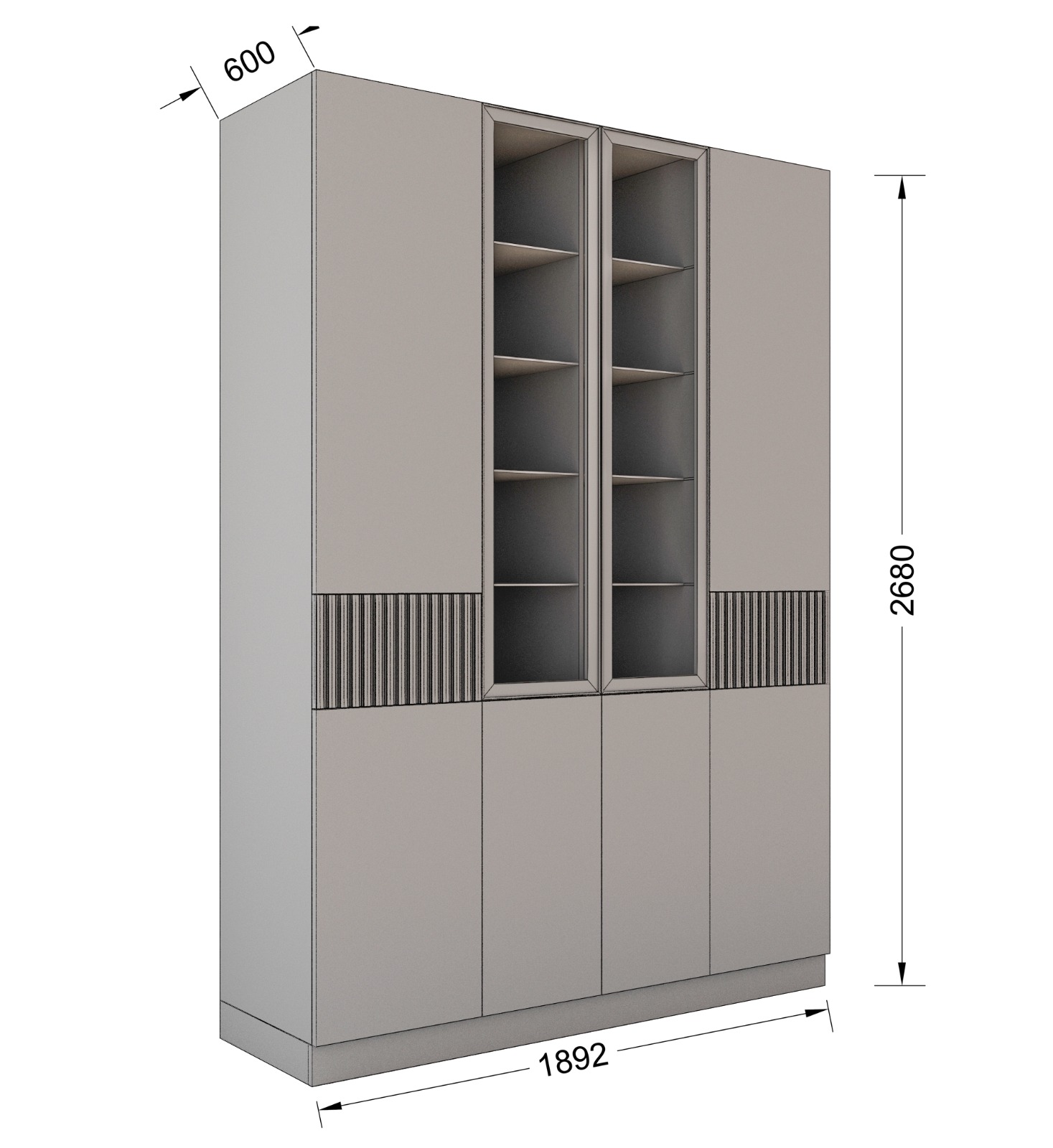 Роникон: Шкаф-стенка в массиве Палисандр Индийский арт 5735, фото 3