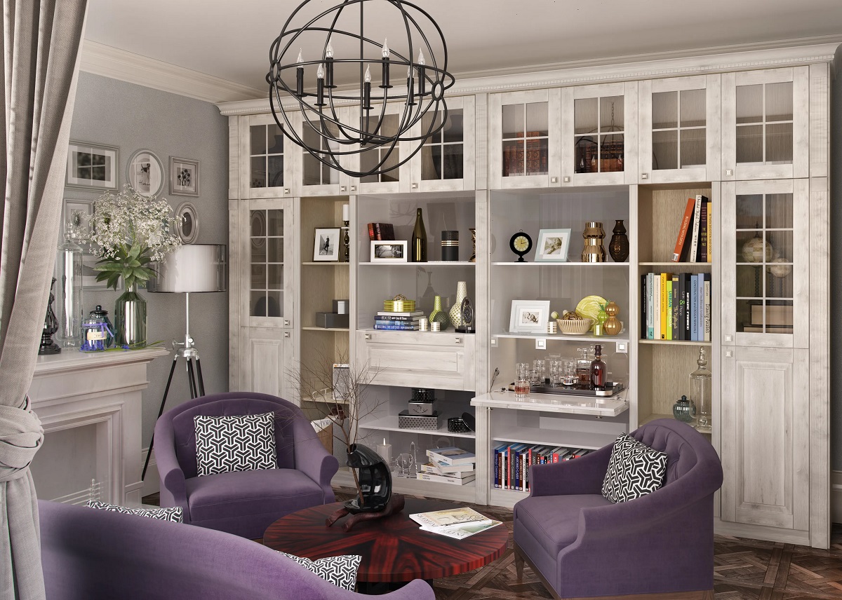 стенка массив дуба женева арт 7741 (Натуральный массив) Вид 1