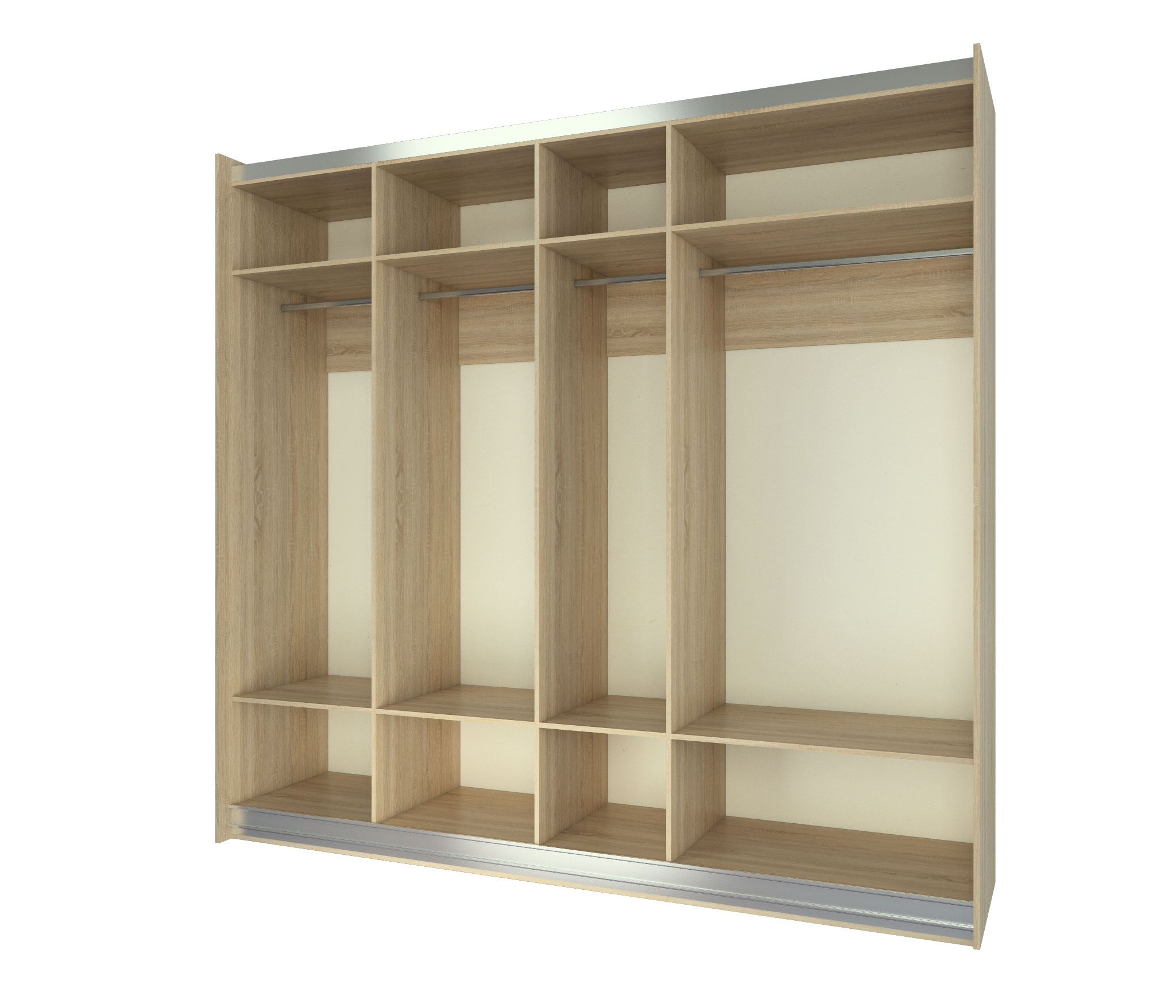 Роникон: Шкаф-купе ЛДСП Металлик Файнлайн антрацит Плёнка чёрная арт 10168, фото 2