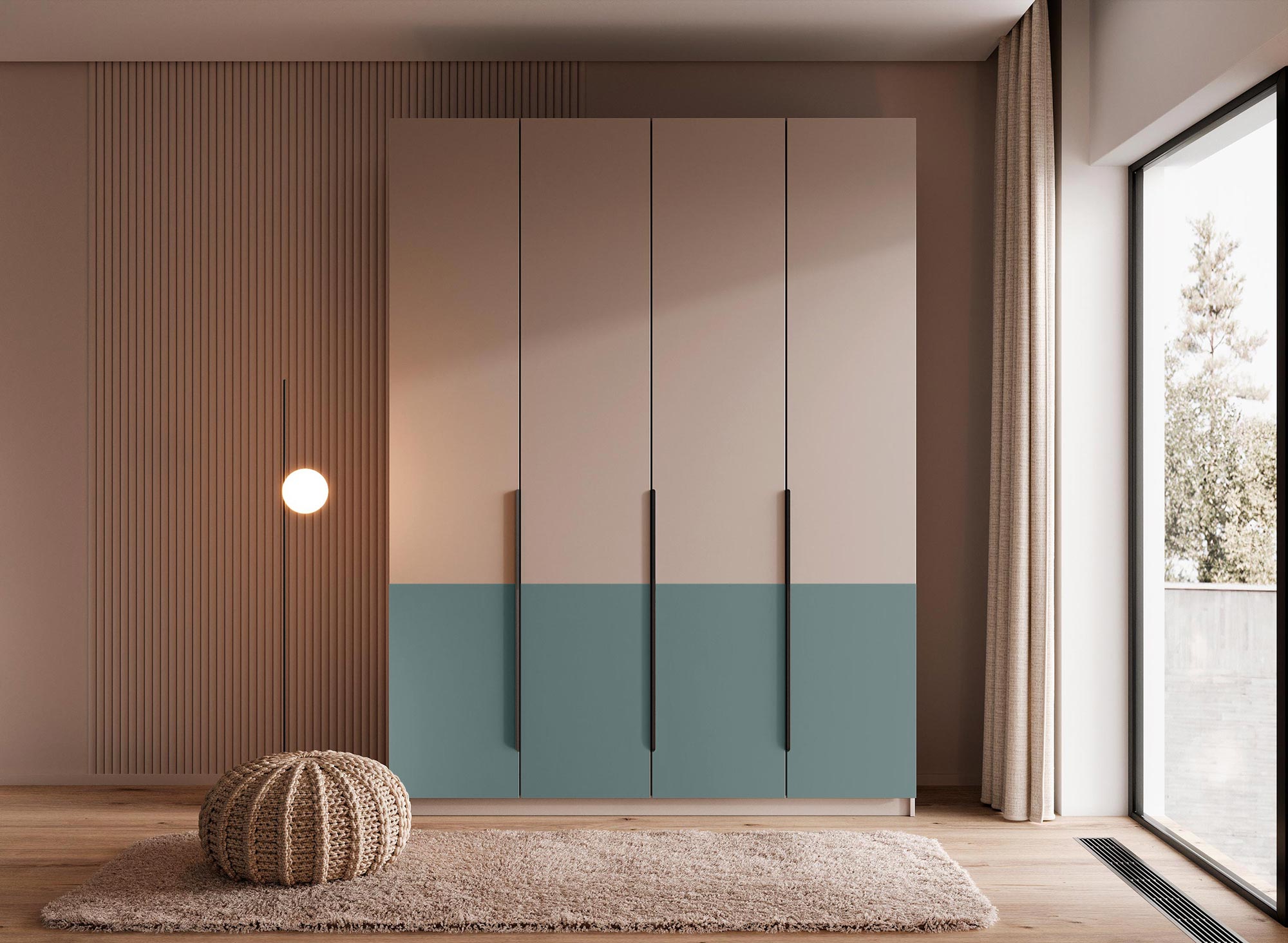 Роникон: Шкаф Стелла 404/2 комбинированный 200х240х57 арт 6040, фото 1