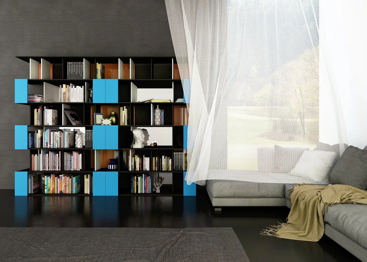 Стеллаж ЛДСП Дуб Сорано чёрно-коричневый арт 7769, фото 1 Роникон: Стеллаж ЛДСП Дуб Сорано чёрно-коричневый арт 7769, фото 1