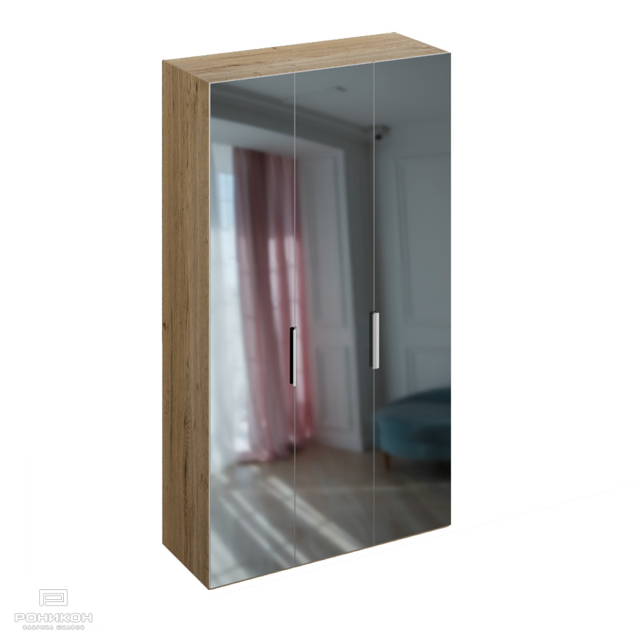 Роникон: Шкаф R004 GS Тёплый серый глянец / H1223 Ясень Севилья арт 5734, фото 2