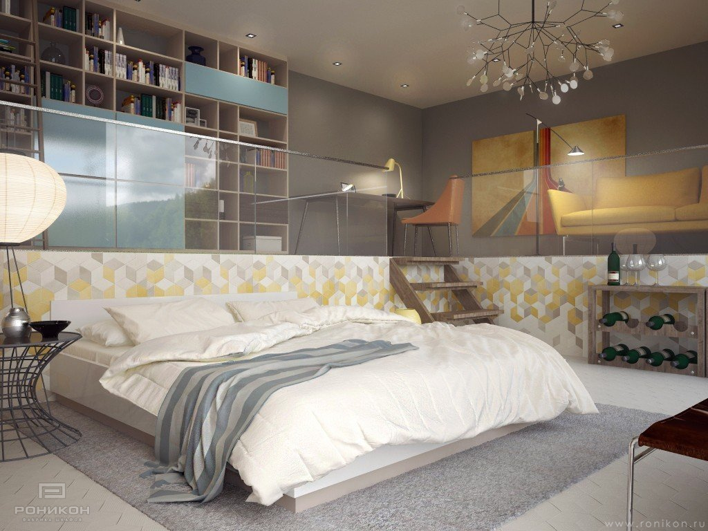 Роникон: Комплект для спальни ЛДСП Белый Премиум арт 564, фото 2