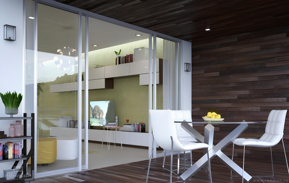 Роникон: Межкомнатная дверь Стекло прозрачное арт 732, фото 1