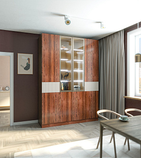 Роникон: Шкаф-стенка в массиве Палисандр Индийский арт 5735, рис 1