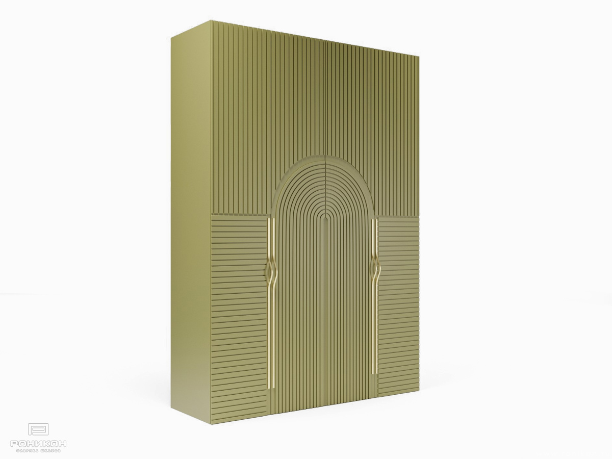 Роникон: Шкаф-гармошка МДФ Бледно-зелёный арт 5736, фото 3