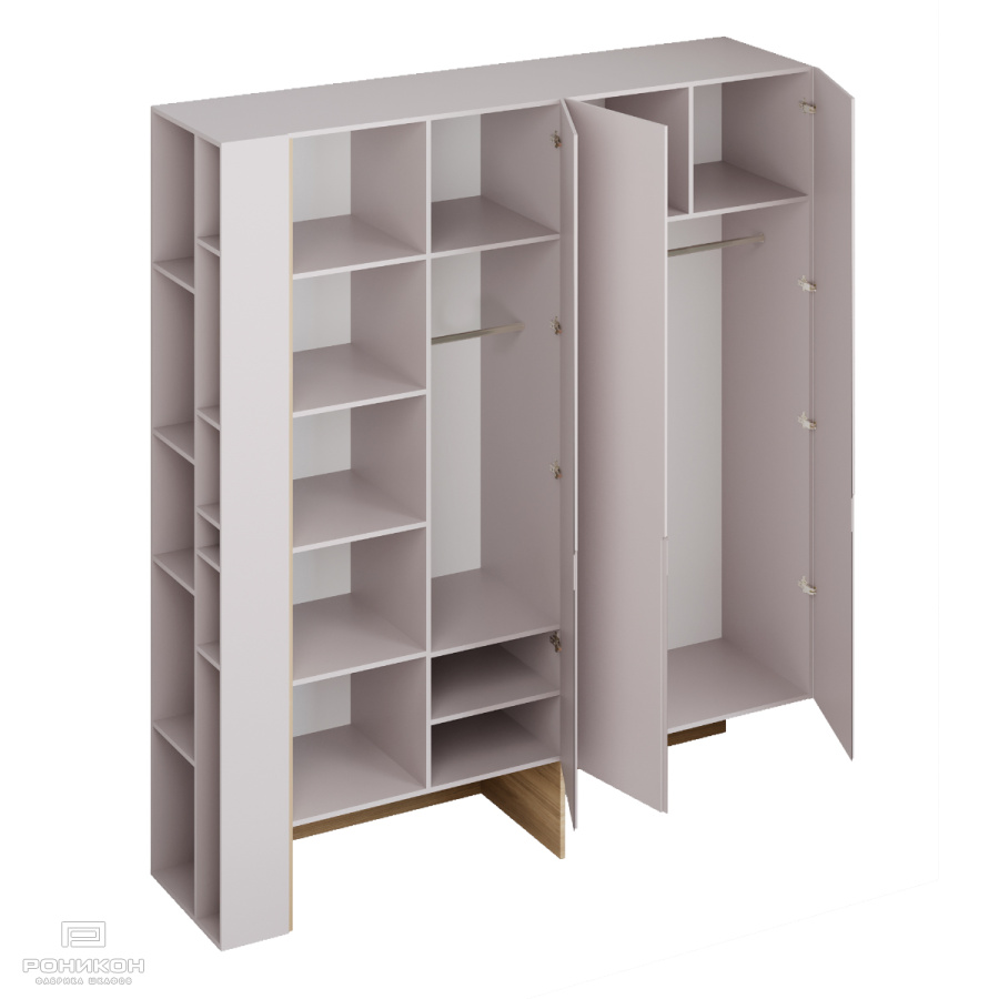 Роникон: Шкаф МДФ Эмаль RAL 1013 Жемчужно-белый Матовый арт 5730, фото 4