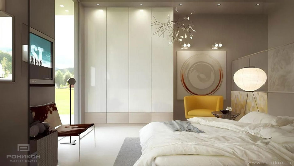 Роникон: Комплект для спальни ЛДСП Белый Премиум арт 564, фото 3