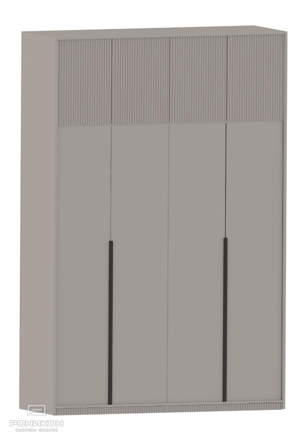 Роникон: Шкаф МДФ Платиново-серый арт 5737, фото 3