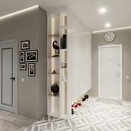 Шкаф МДФ Эмаль RAL 1013 Жемчужно-белый Матовый арт 5730