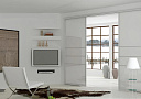 двери стекло белый премиум арт 628 (Раздвижные двери) Вид 1