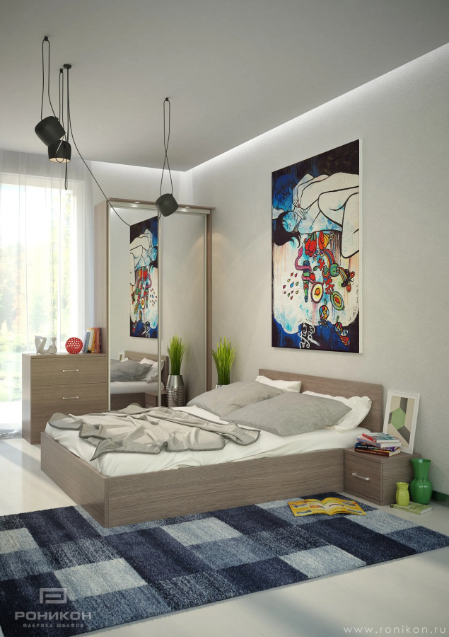 Роникон: Комплект в спальню Камель бежевый Зеркало серебро арт 4110, фото 1