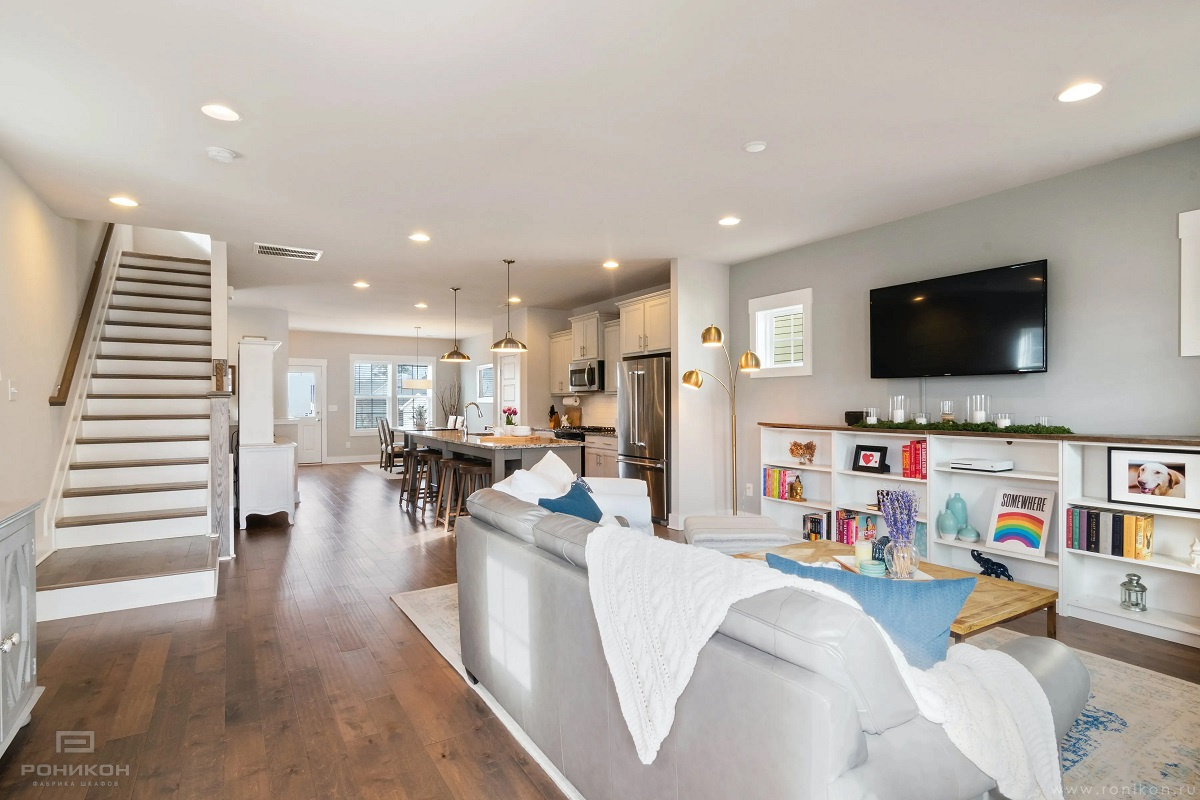 Роникон: Тумба ЛДСП Белый МДФ в шпоне арт 7710, фото 3