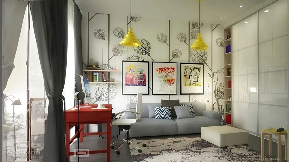 Роникон: Комплект детской Белый Премиум Стекло светло-серый арт 586, фото 1