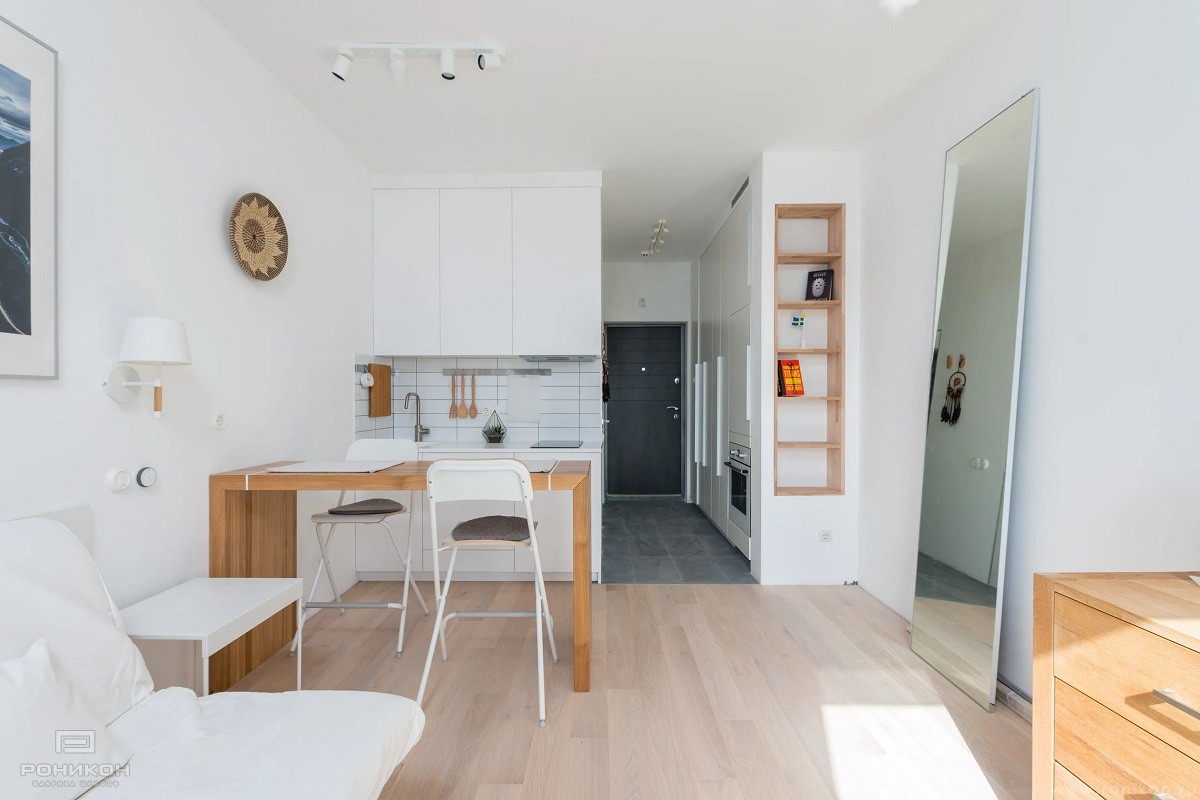 Роникон: Обстановка студии ЛДСП Дуб Винченца Белый базовый арт 18699, фото 3