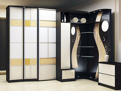 Роникон: Прихожая ЛДСП Белый Премиум дуб норидж арт 537, рис 1