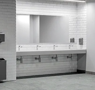 Роникон: Комплект раковин в умывальную обеденного зала RAL 9010 арт 5693, рис 1