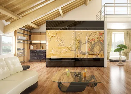 Роникон: Шкаф-купе ЛДСП Дуб Сонома арт 10160, рис 1