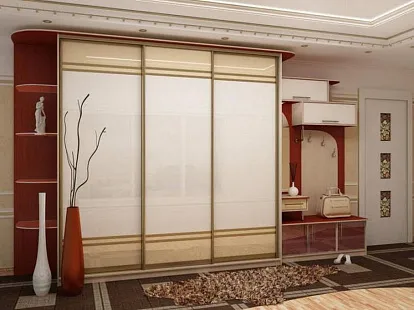 прихожая лдсп стекло с фотопечатью арт 539 встроенные прямые