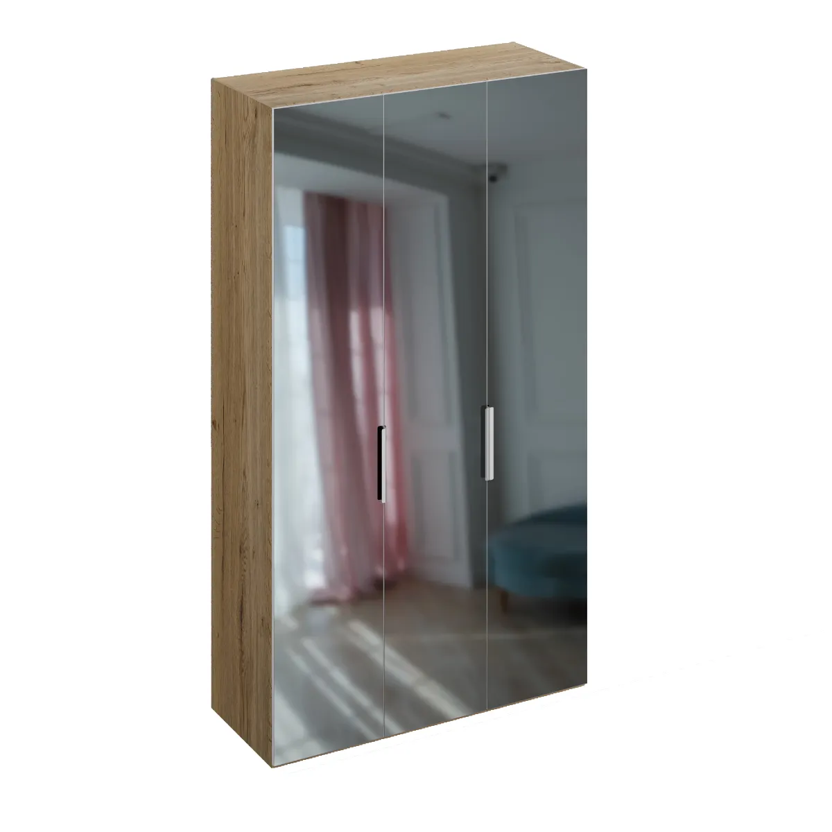 Роникон: Шкаф R004 GS Тёплый серый глянец / H1223 Ясень Севилья арт 5734, фото 2