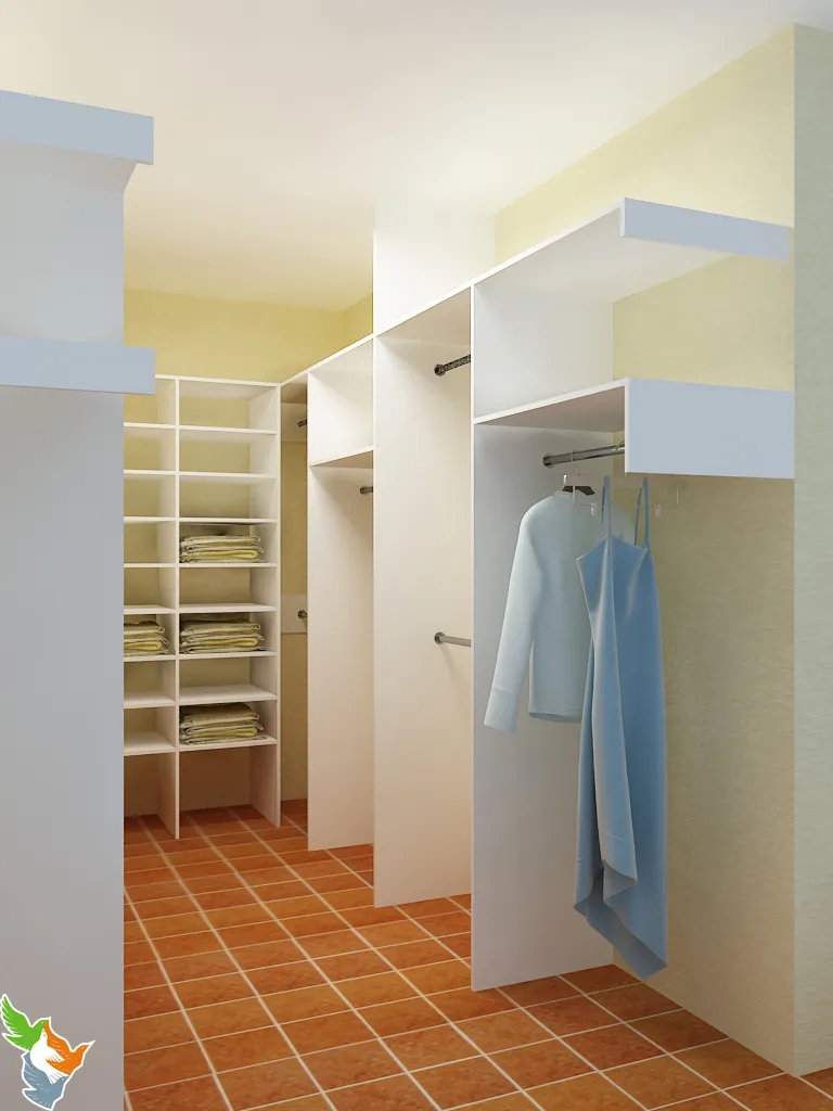 Роникон: Гардеробная ЛДСП Белый Кристалл арт 10054, фото 2