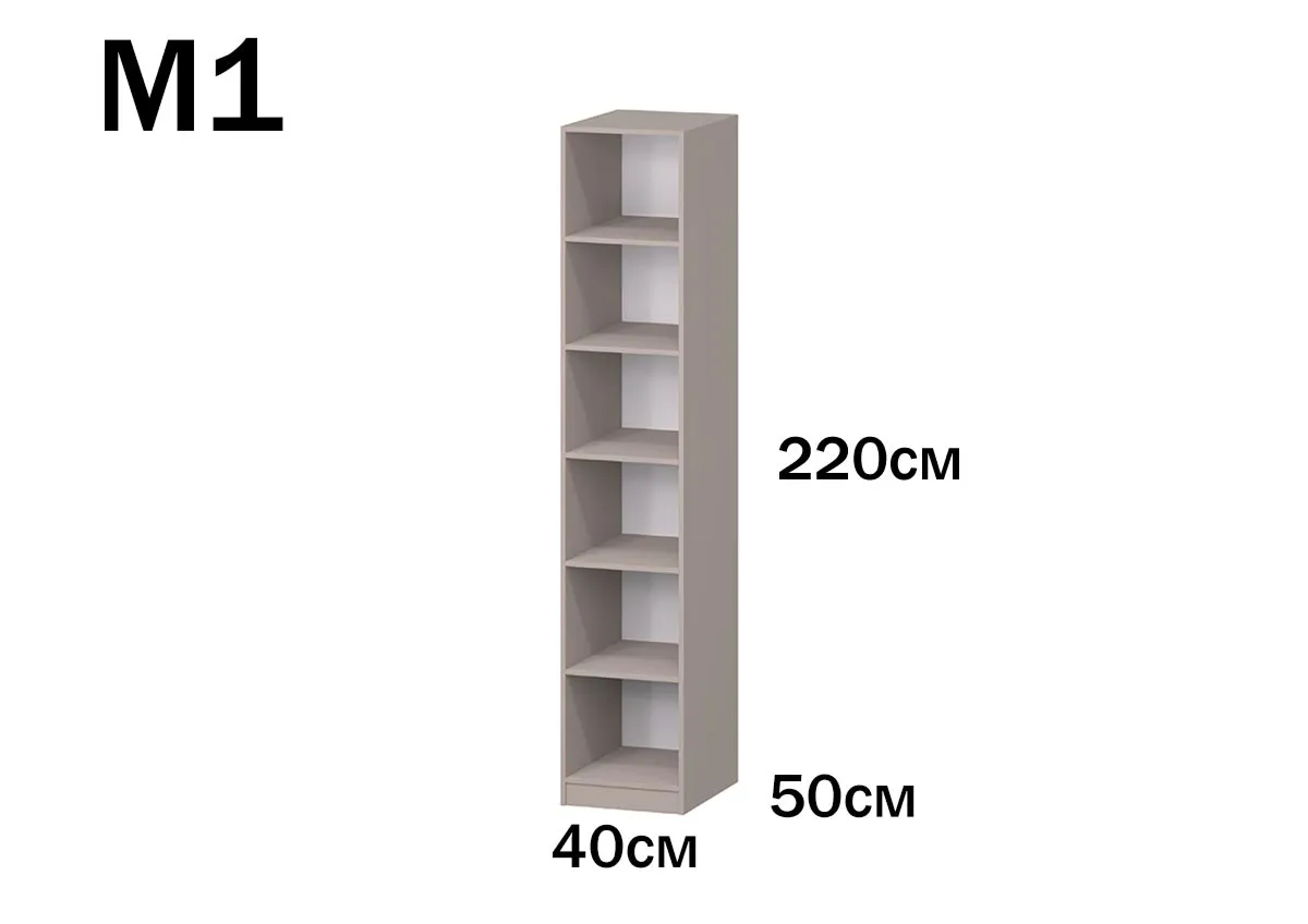 Роникон: Модульная гардеробная Мантра-7 прямая 120х220х50 арт 6019, фото 2