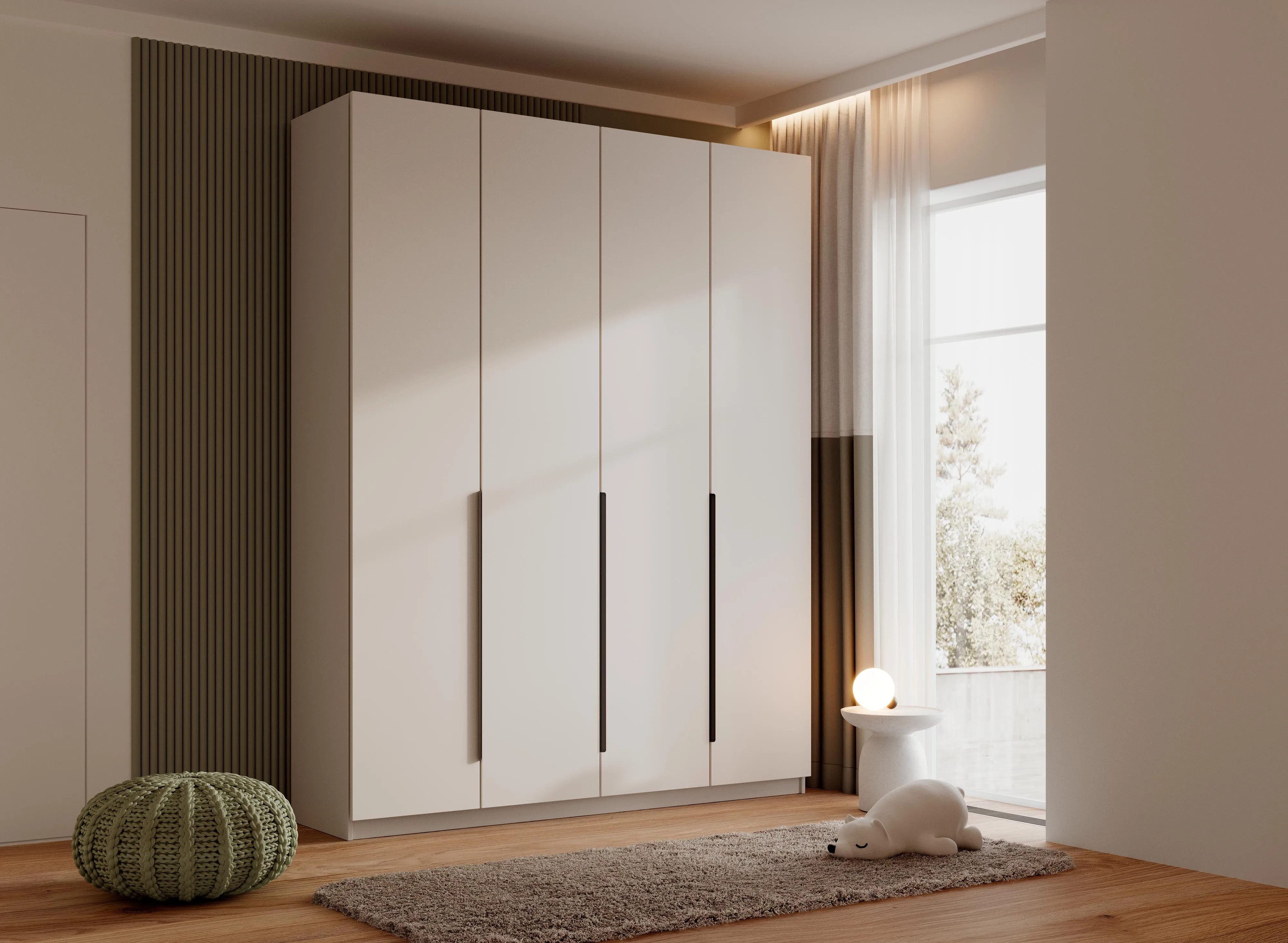 шкаф стелла 434/1 с ящиками 200х240х57 арт 6031 , двери ЛДСП Вид 1