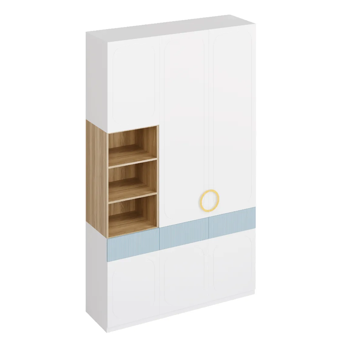 шкаф мдф эмаль ral 9018 папирусно-белый арт 5732 (Детские комнаты) Вид 2