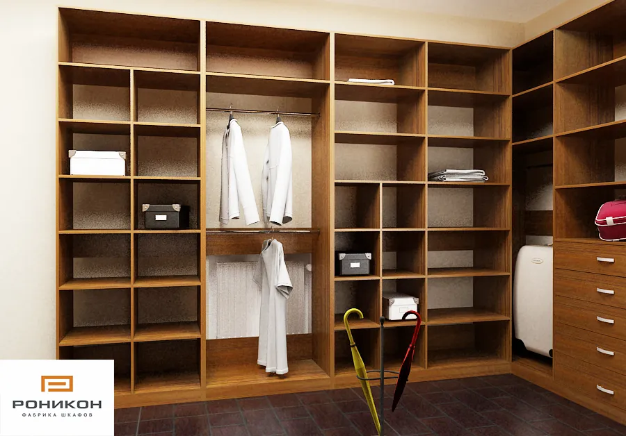 гардеробная лдсп вишня локарно арт 5720 (Гардеробные комнаты) Вид 1