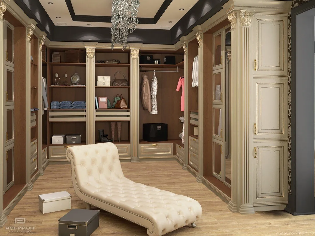 Роникон: Гардеробная Массив Ольхи Серебро арт 1193, фото 1