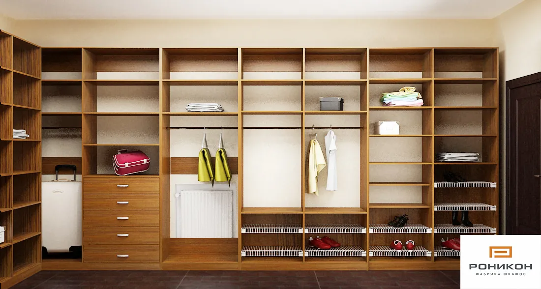 гардеробная лдсп вишня локарно арт 5720 (Гардеробные комнаты) Вид 3