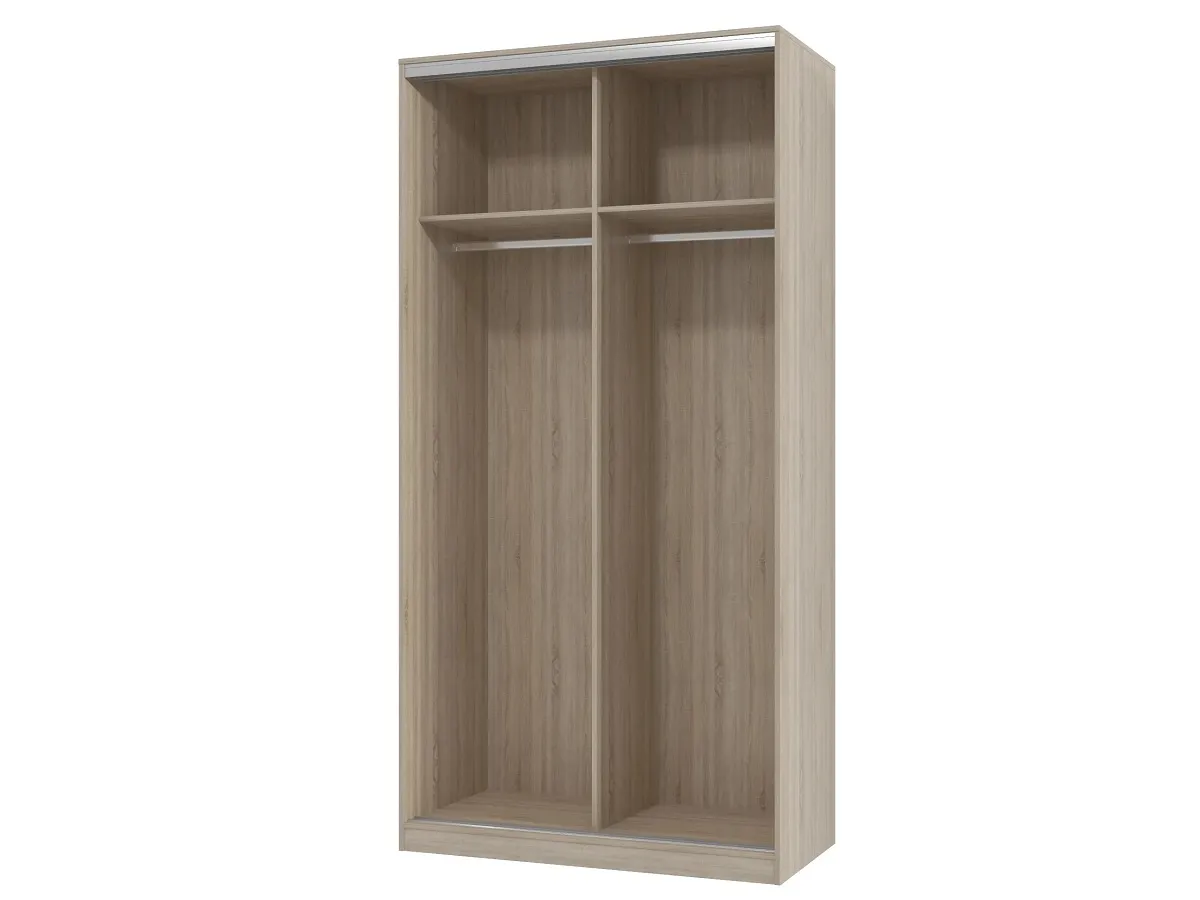 прихожая лдсп дуб дымчатый дуб кремона зеркало серебро арт 4092 (Прихожие на заказ) Вид 2