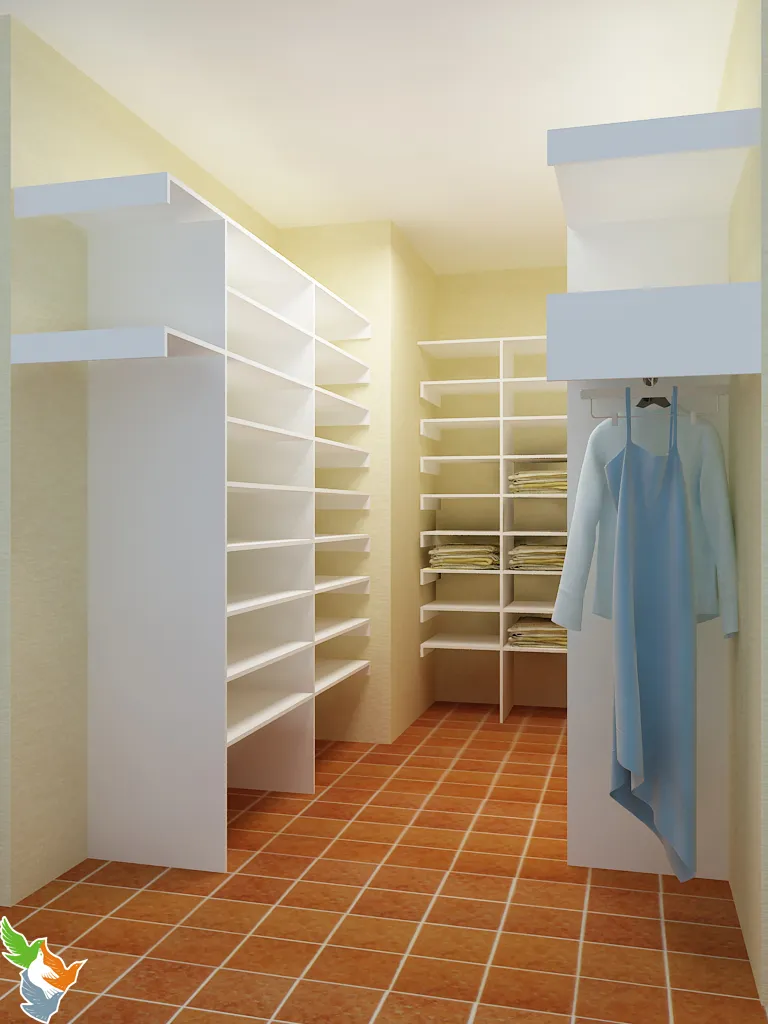 Роникон: Гардеробная ЛДСП Белый Кристалл арт 10054, фото 1