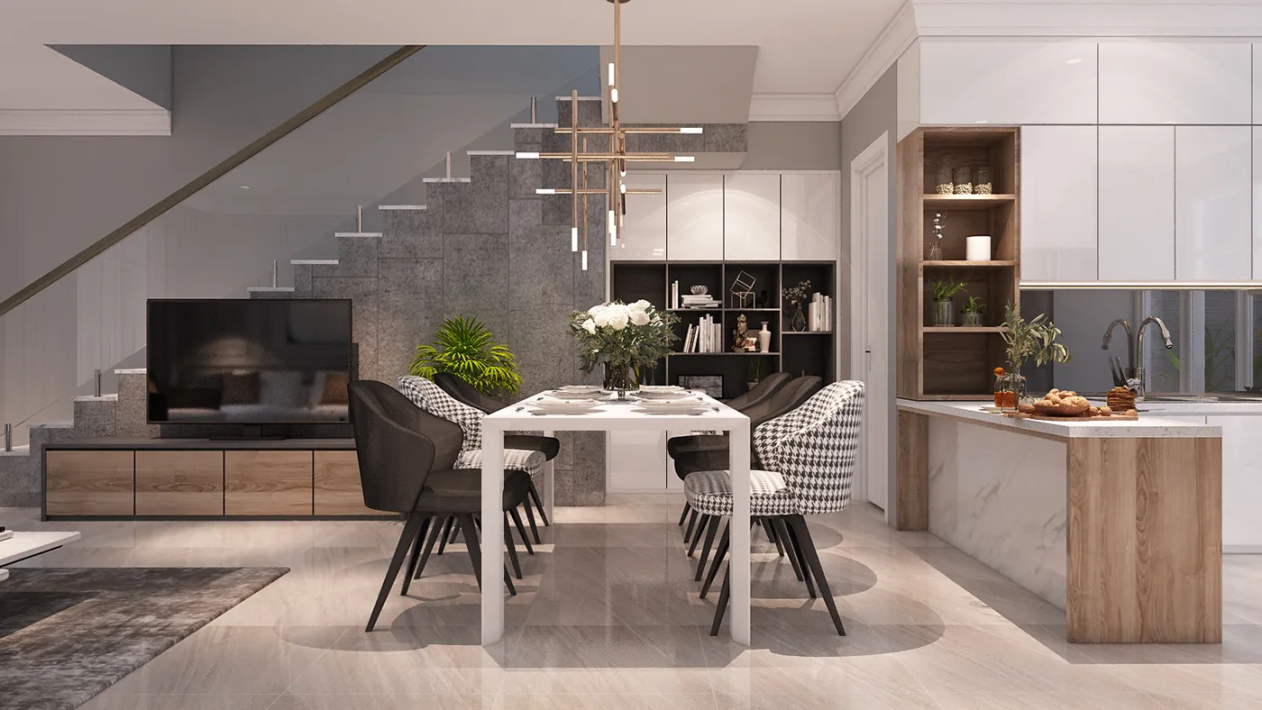 кухня-гостиная азалия арт 5679 (Проект Азалия) Вид 1