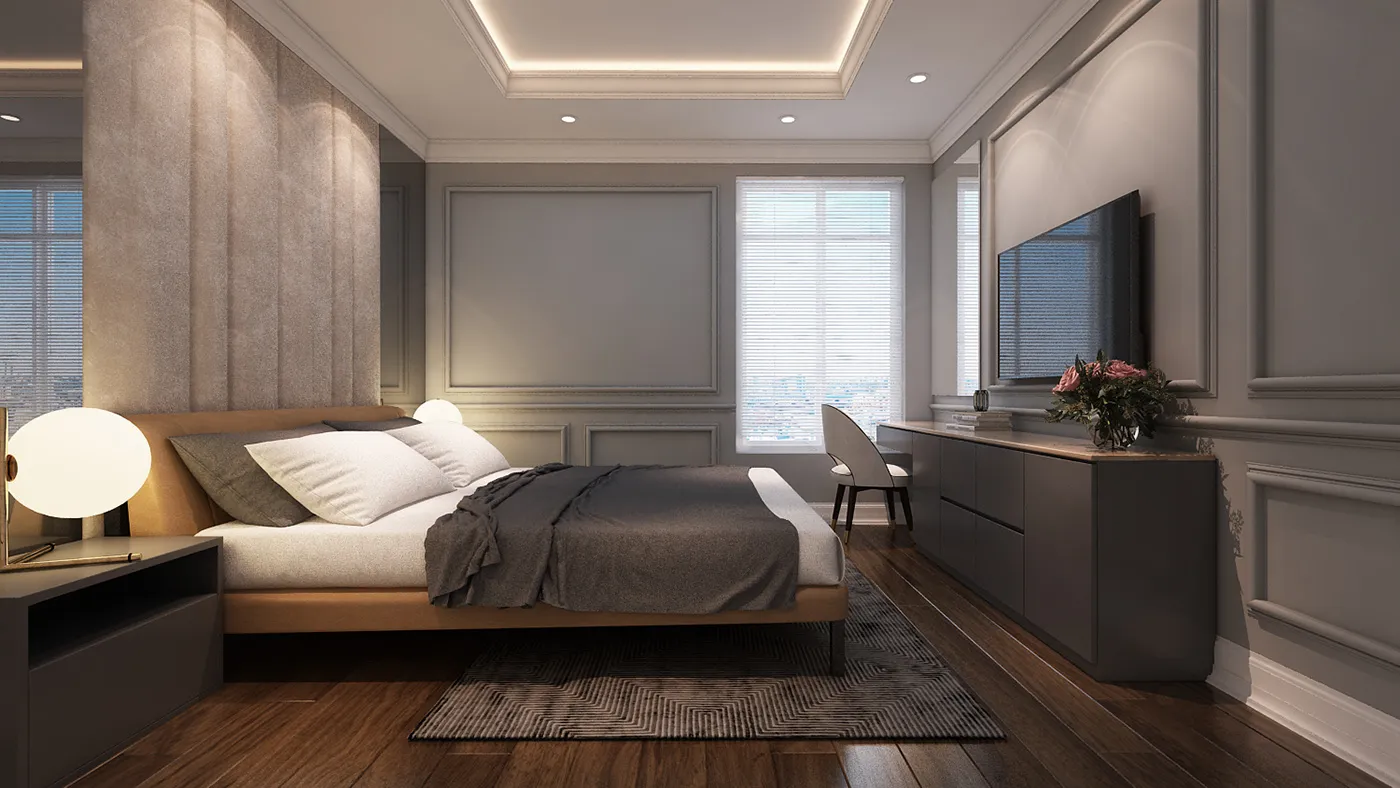 гостевая спальня со встроенным гардеробом антуриум арт 5684 (Проект Антуриум) Вид 2