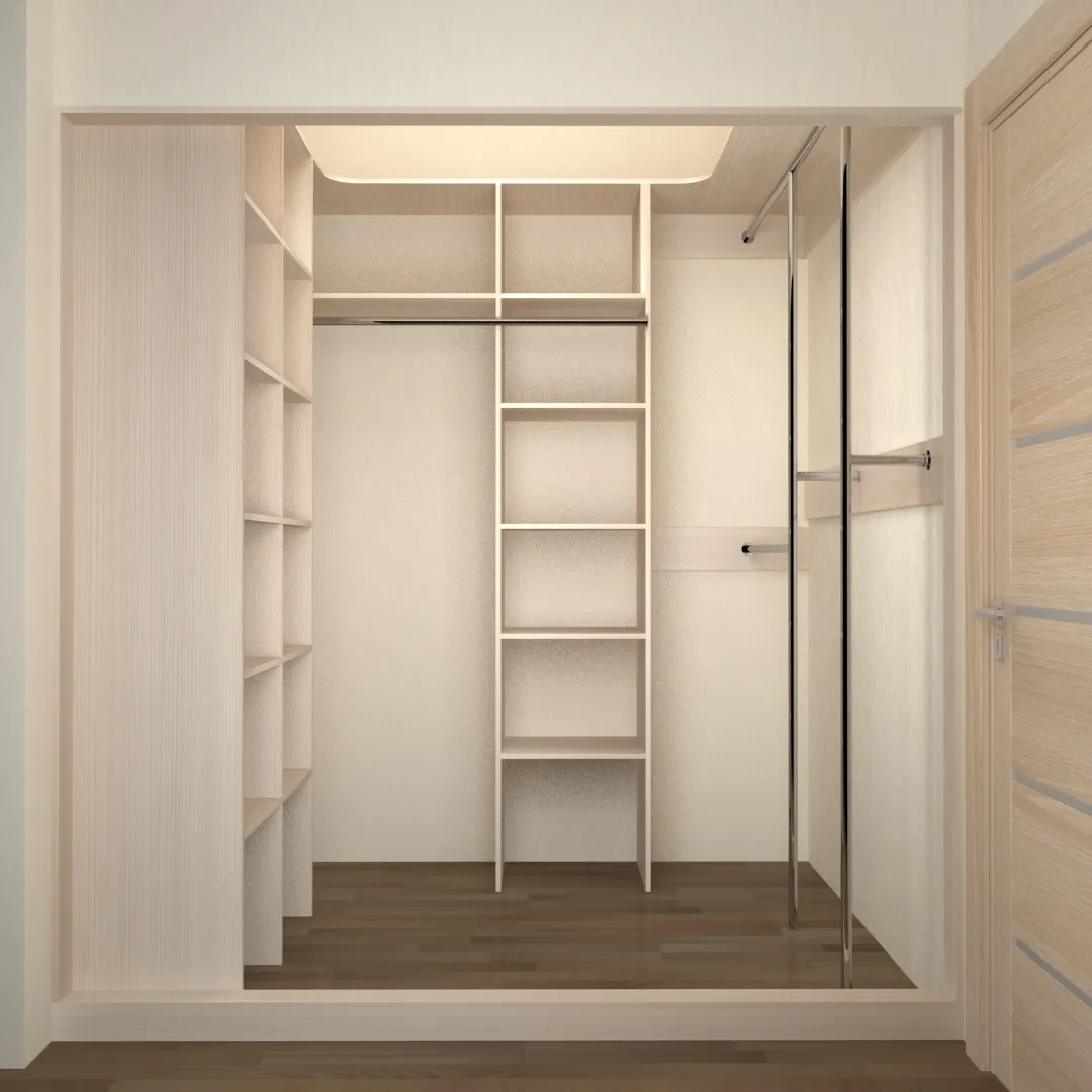 Роникон: Гардеробная ЛДСП Ясень Лугано натуральный светлый арт 10103, фото 1