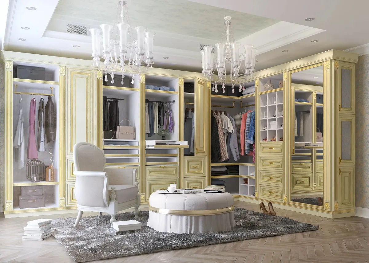 Роникон: Гардеробная Массив Дуба Золото арт 7740, фото 1