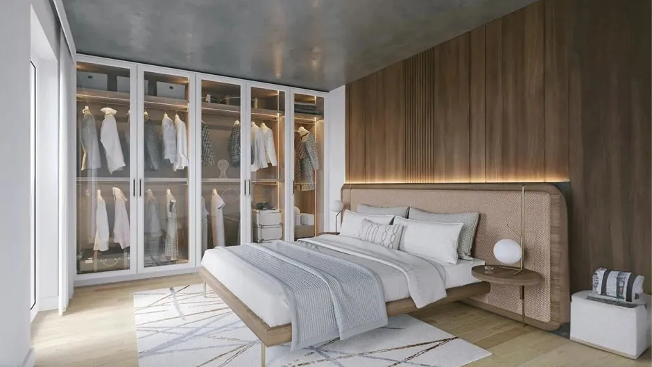 Роникон: Распашой шкаф гардеробная из МДФ в спальню арт 5621, фото 2