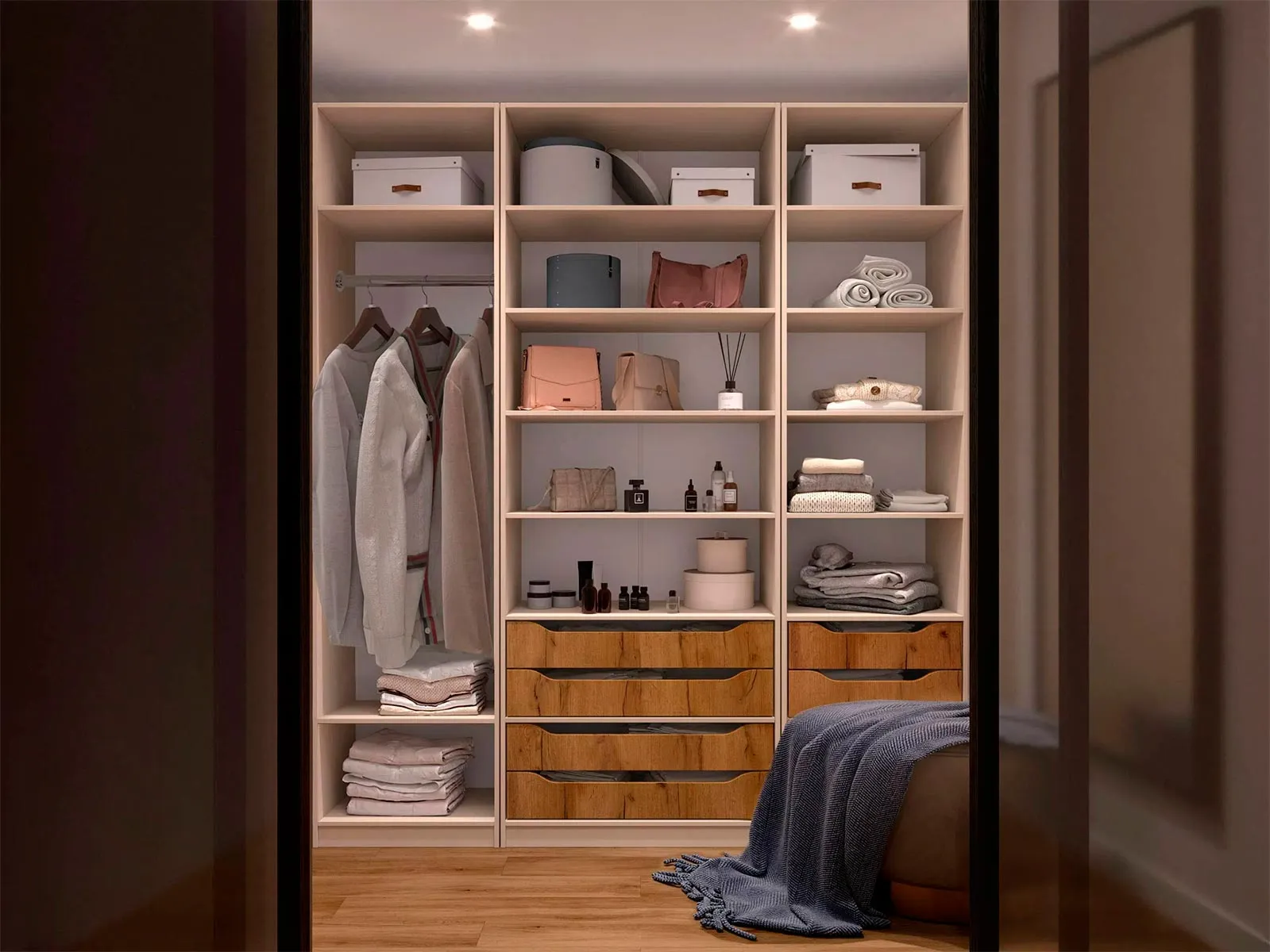 Роникон: Модульная гардеробная Мантра-13 прямая 200х240х50 арт 6013, фото 1