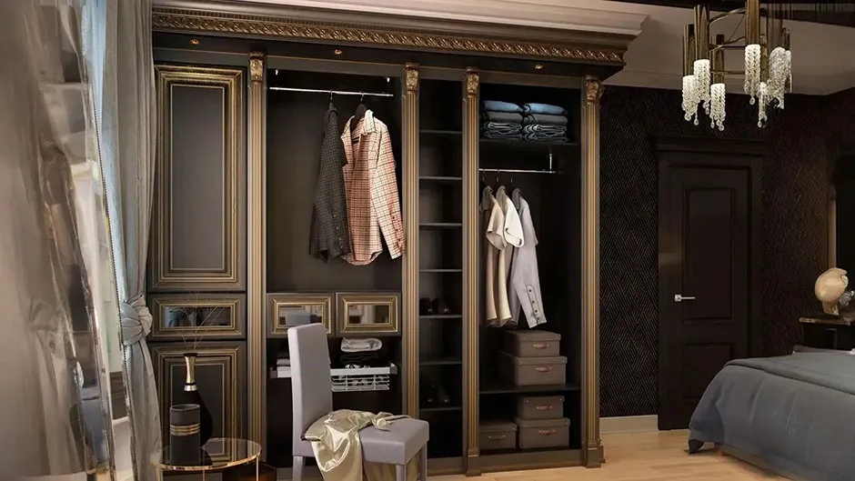 комплект шкафов массив дуба угольный арт 1690 (Натуральный массив) Вид 2