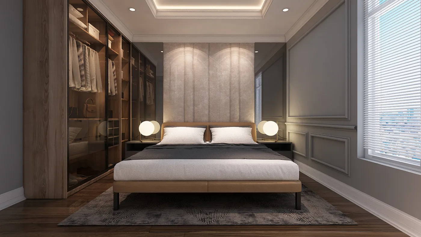 гостевая спальня со встроенным гардеробом антуриум арт 5684 (Проект Антуриум) Вид 1