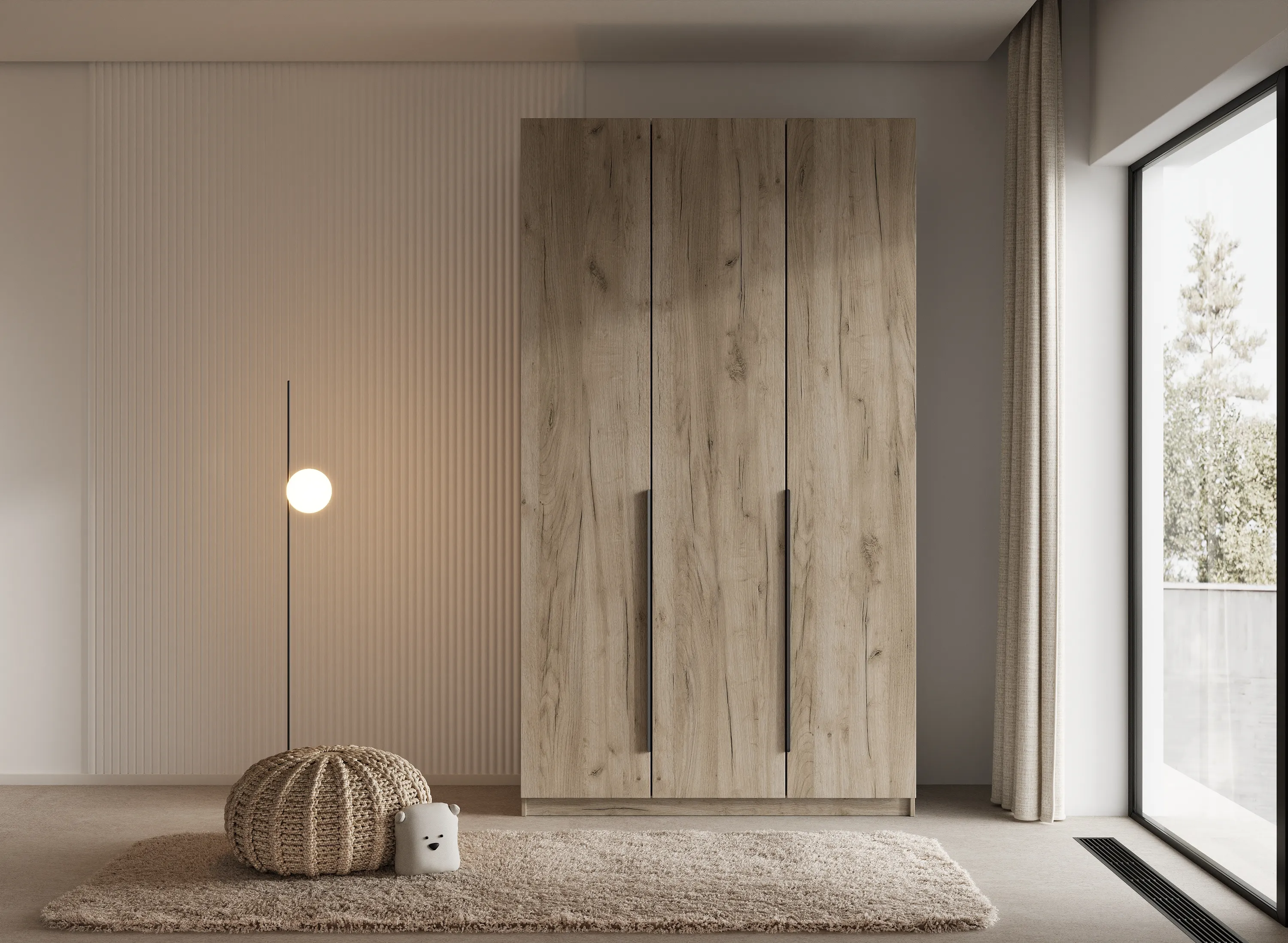 шкаф стелла 304/1 комбинированный 150х240х57 арт 6026 , двери ЛДСП Вид 1