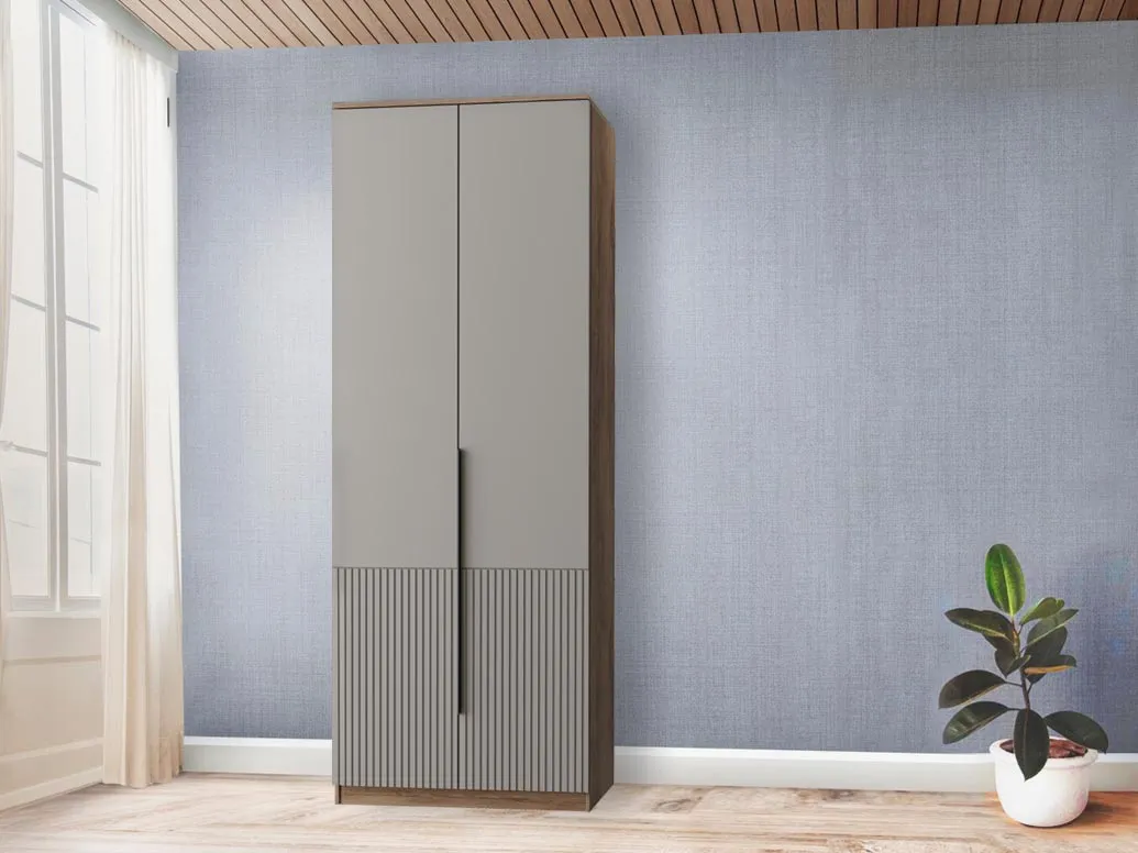 шкаф стефани 08 90х240х42 арт 6003 , двери МДФ Вид 1