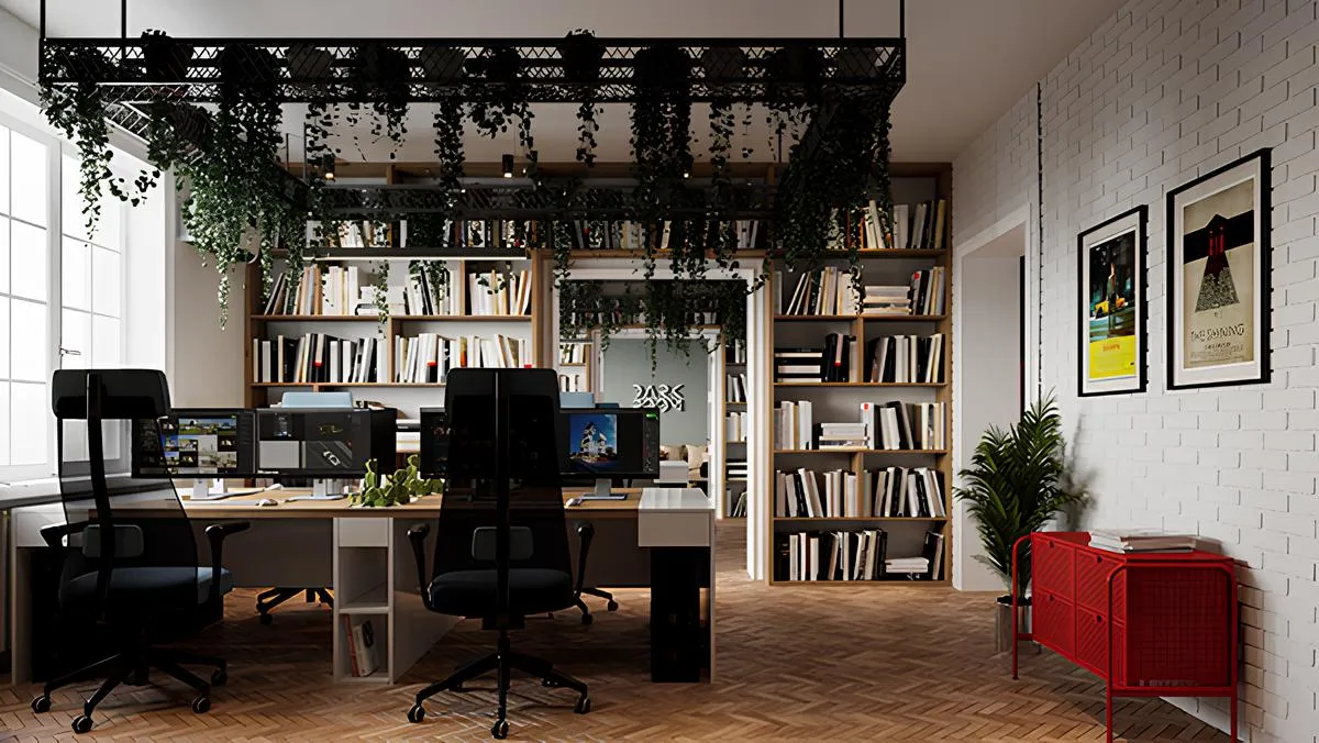 Роникон: Офис ЛДСП Белый Альпийский Дуб Винченца арт 5619, фото 2